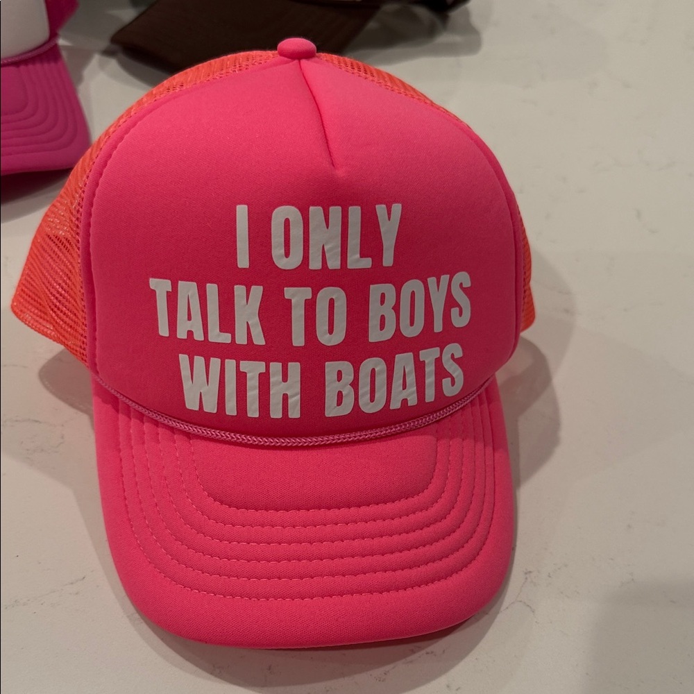 Funny Hat. I only talk to boys with boats